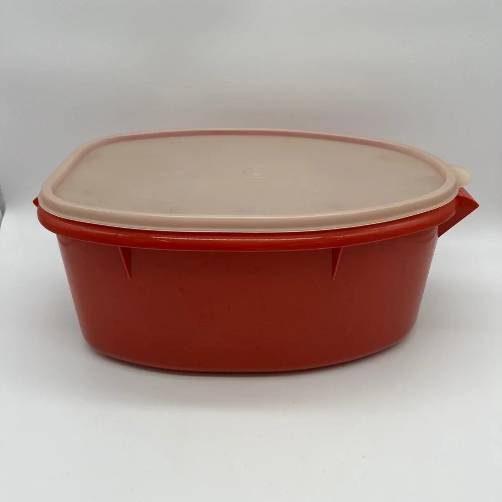 Tupperware Paprika Red Roast Flavor Saver 487 Lifter Tray Ham Turkey Chicken VTG